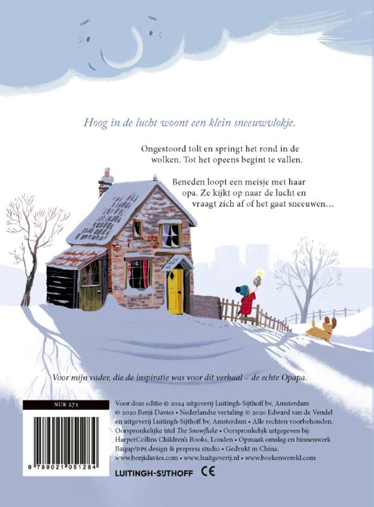 Le flocon de neige. livre cartonné. 3+