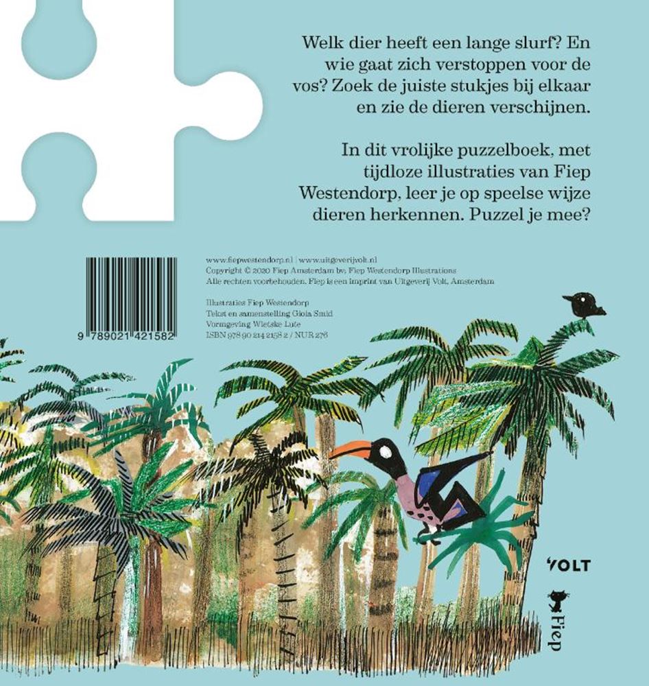 Les animaux de Fiep en pièces de puzzle