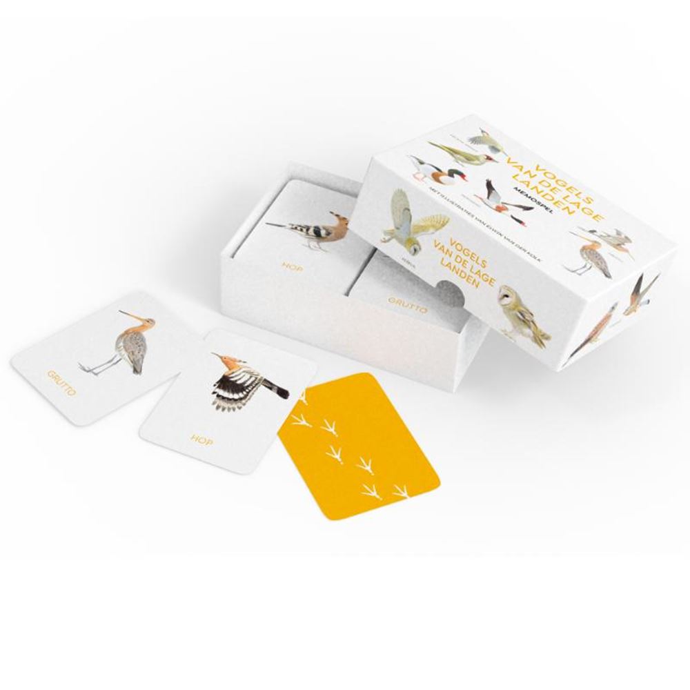 Jeu de mémo Oiseaux des Pays-Bas.