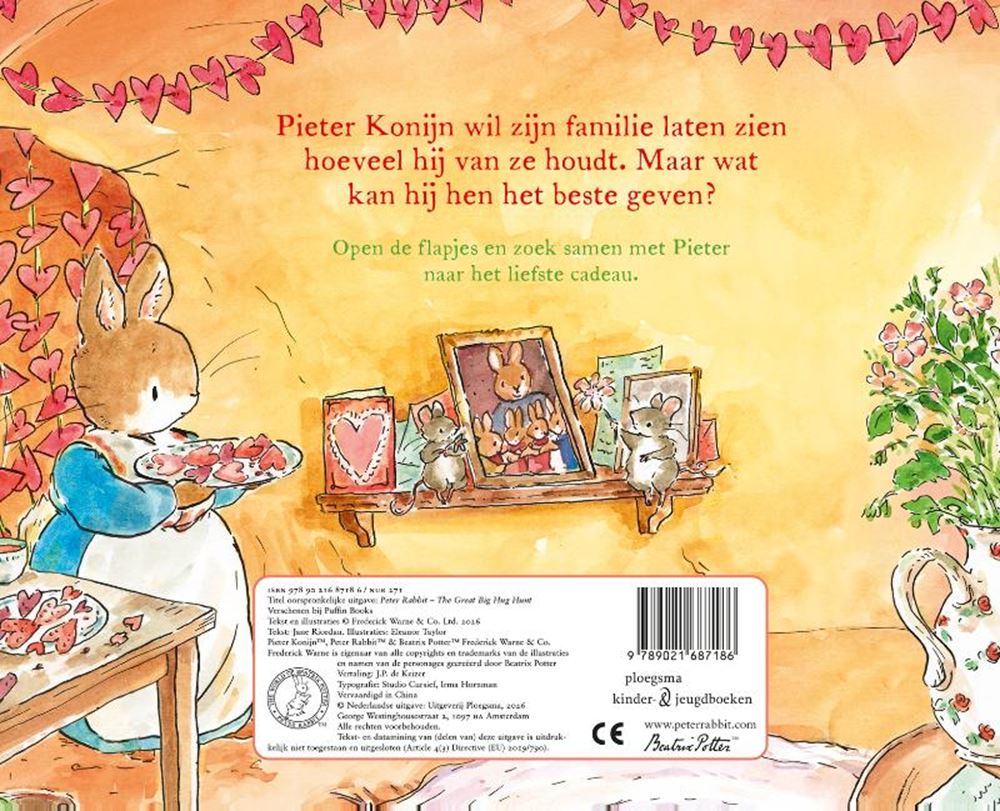 Pierre Lapin. puis-je avoir un câlin ? 2+