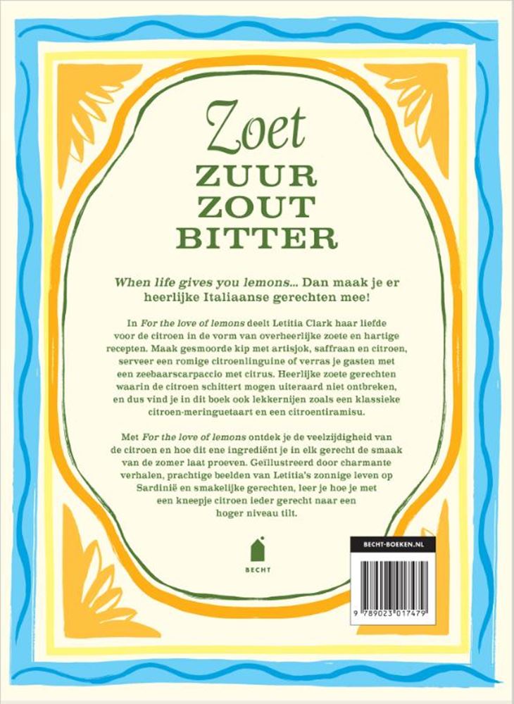 Livre de recettes : pour l'amour des citrons