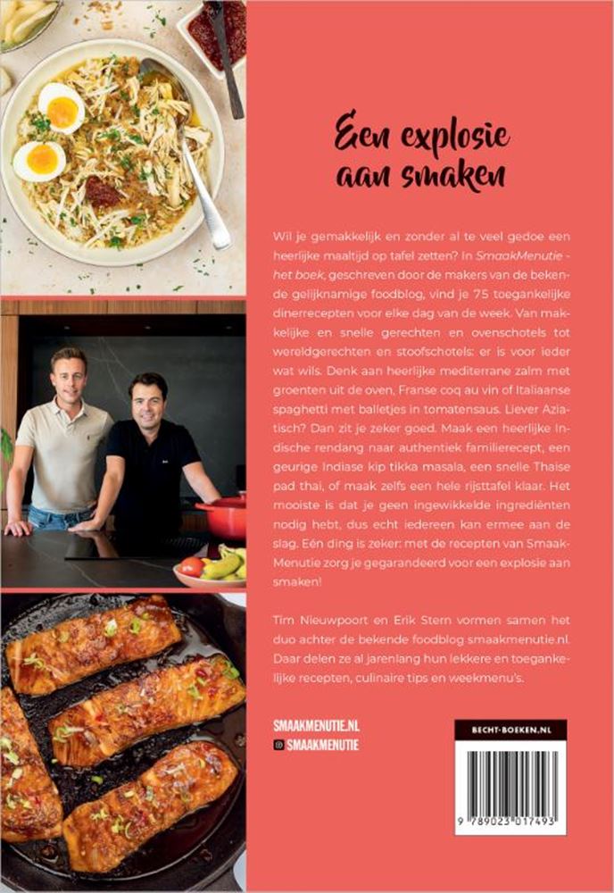 Livre de recettes : menu gustatif - le livre