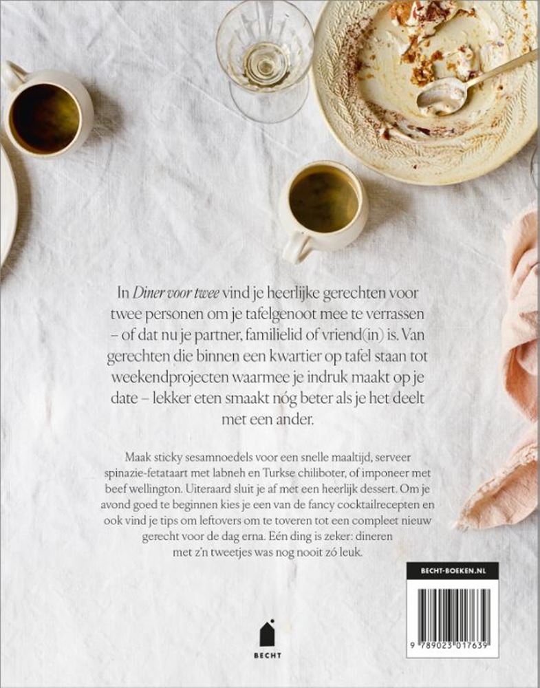 Livre de recettes : dîner pour deux. -