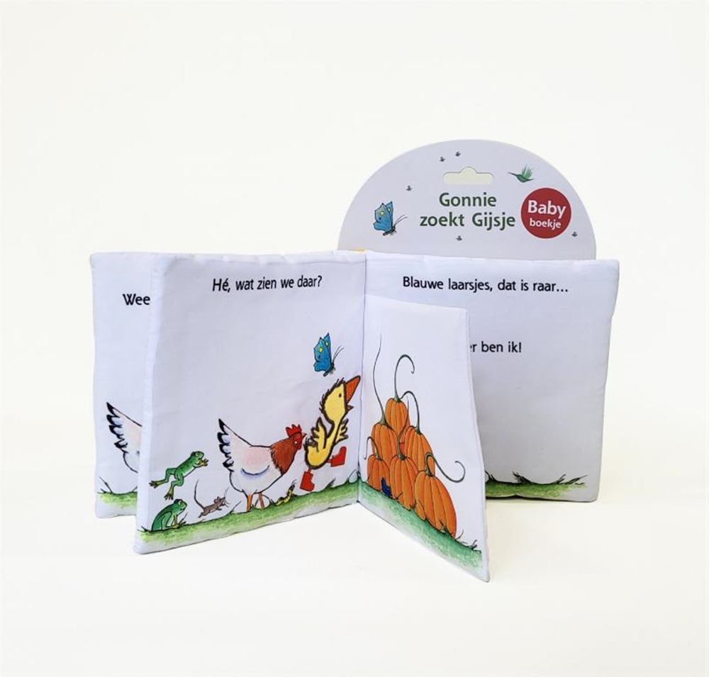 Gonnie cherche Gijsje, un livre en tissu. 1+