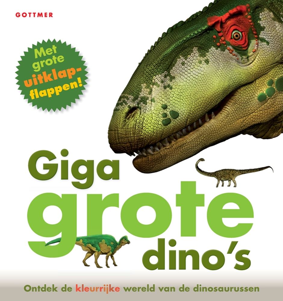 Dinosaures géants avec rabats dépliants. 4+