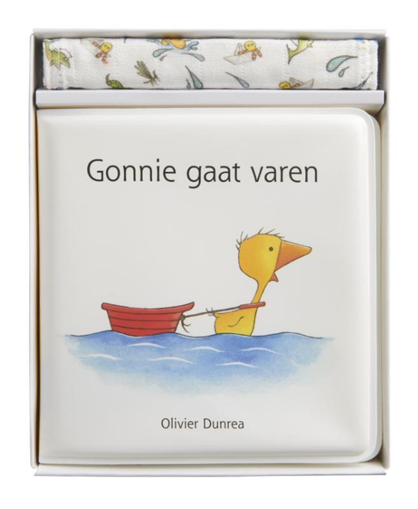 Gonnie fait de la voile, livret de bain avec gant de toilette