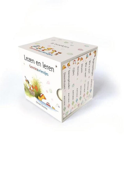Maison de livre centrale, lecture et apprentissage des documents Gonnie Friends, 8 pièces.