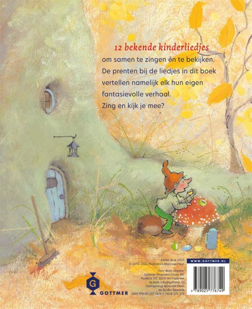 Groupe d'édition Gottmer sur un gros champignon