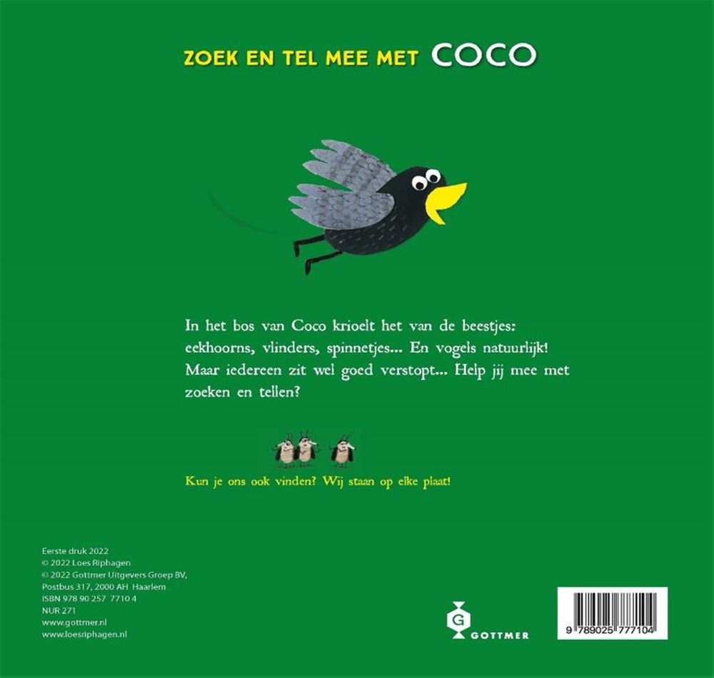 Groupe d'édition Gottmer la forêt de coco livre de comptage et de recherche