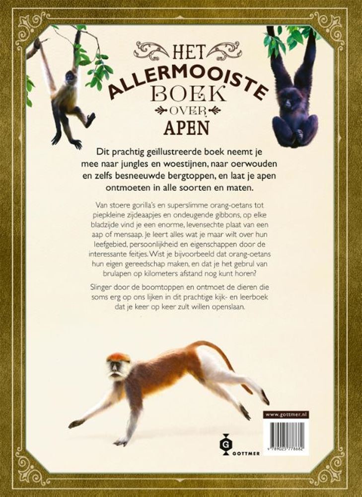 Le plus beau livre sur les singes 8+