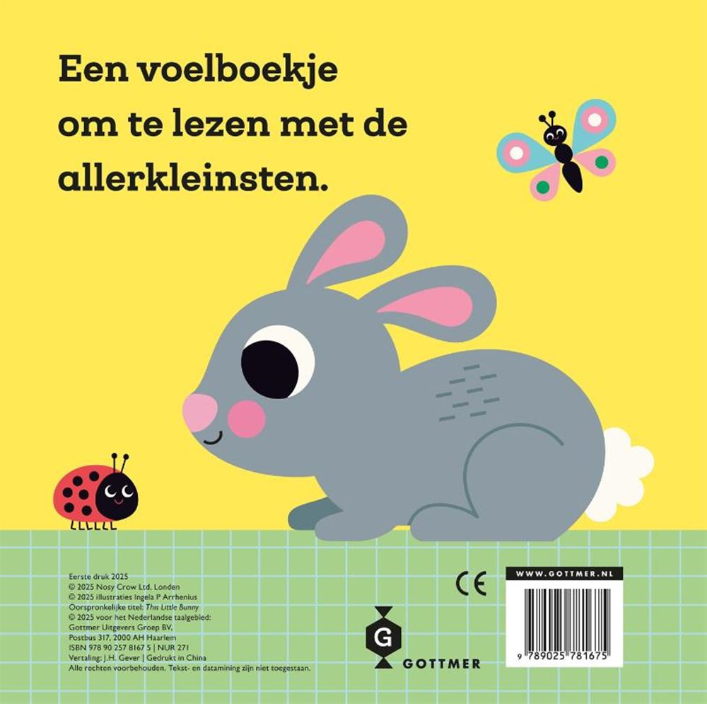 Livre tactile du groupe des éditeurs Gottmer : ce petit lapin 1+