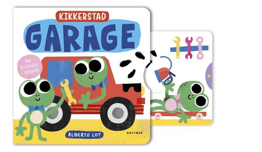 Garage. Livre cartonné de Frog City. 2+