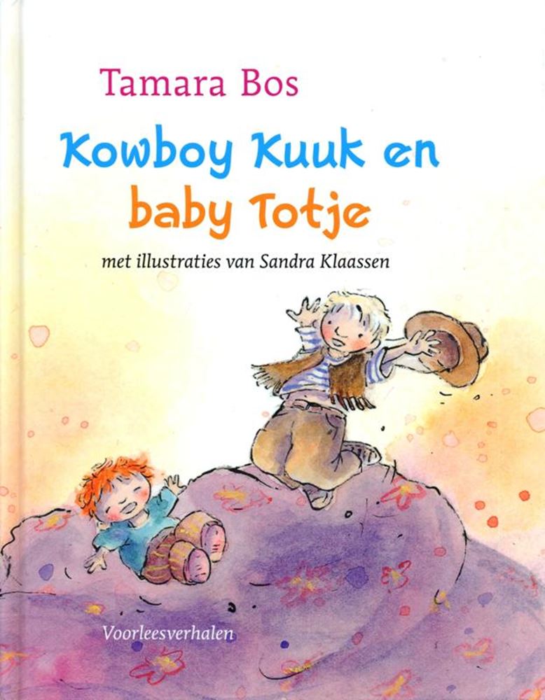 Chatte Kowboy et bébé. lire une histoire