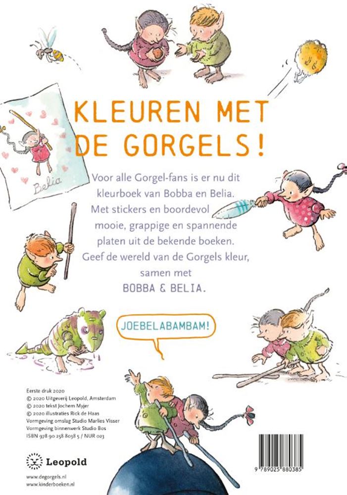 Le livre de couleur Gorgels de Bobba Belia