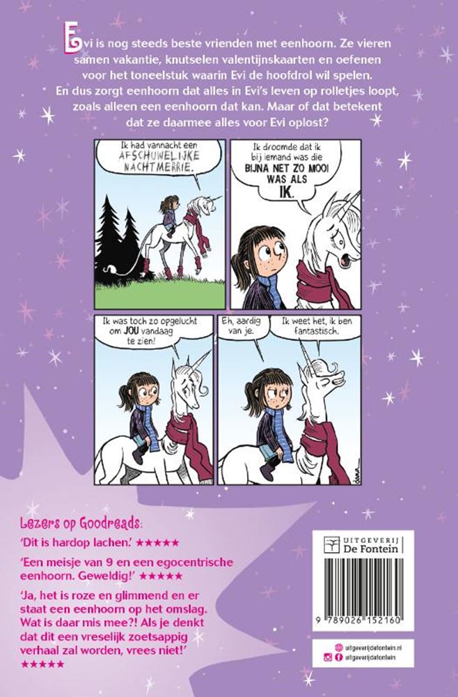 Maison centrale du livre Licorne sur roues - une aventure Evi et Licorne