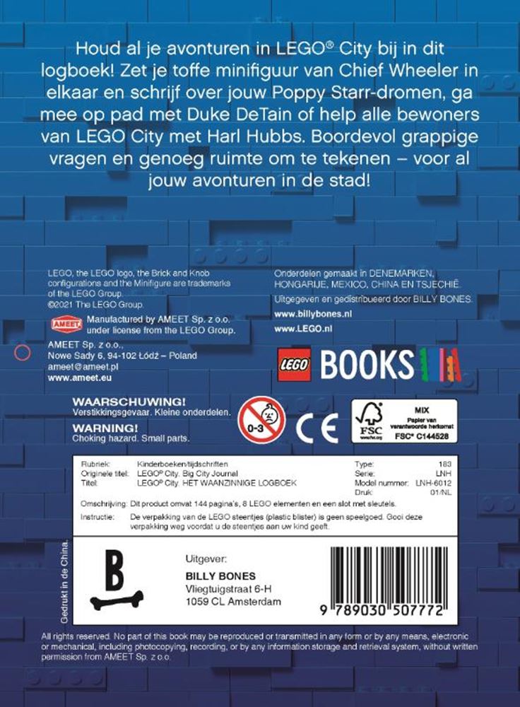 Lego city, le carnet de bord fou. 6+
