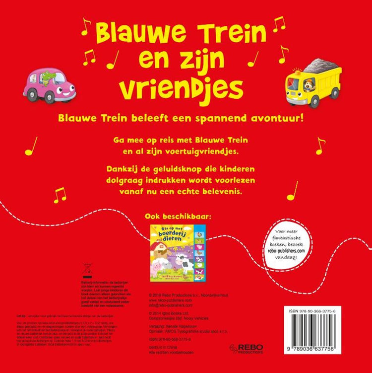 Rebo Publishers Sound Book Blue Train et ses amis