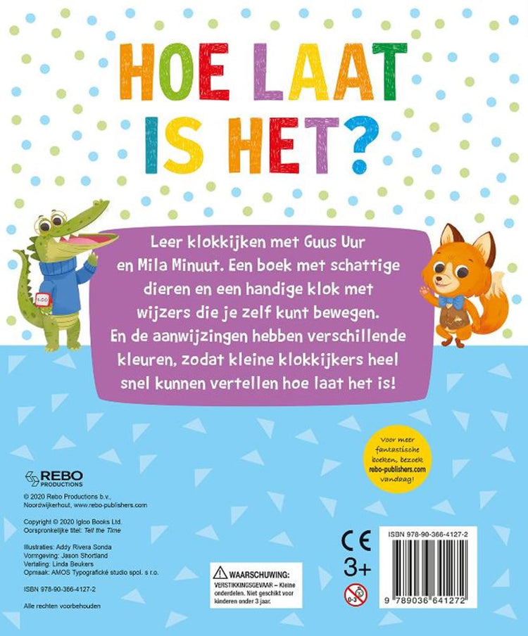 Rebo Publishers Klokboek Quelle heure est-il?