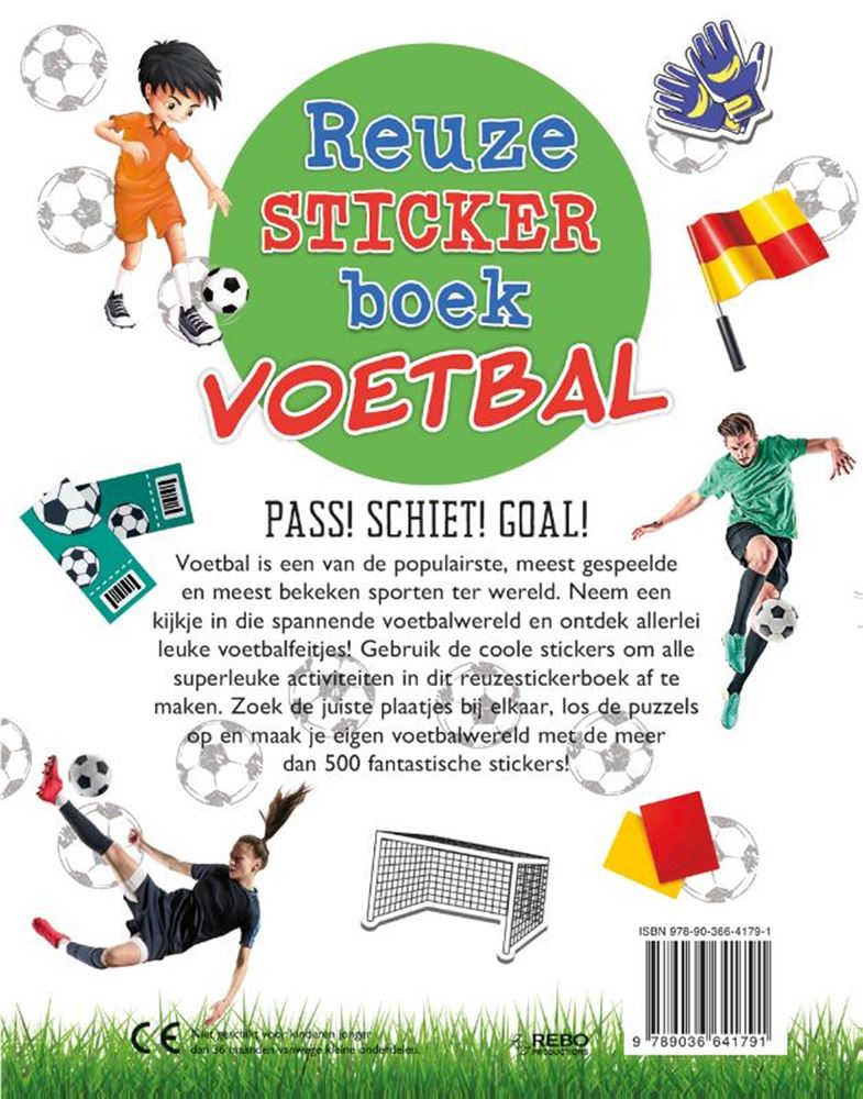 Rebo Publishers ReuzeSickerboek Voetbal