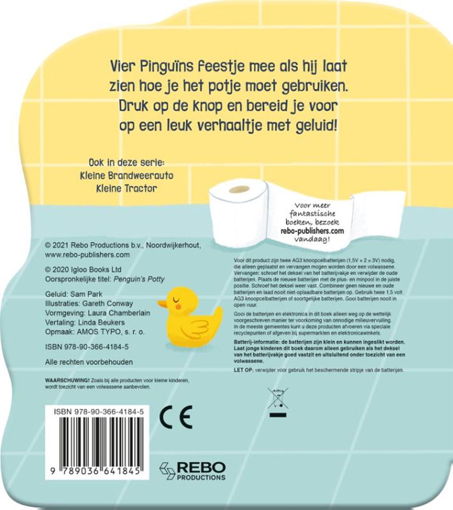 Rebo Publishers Sound Book Pinguin on Het Potje
