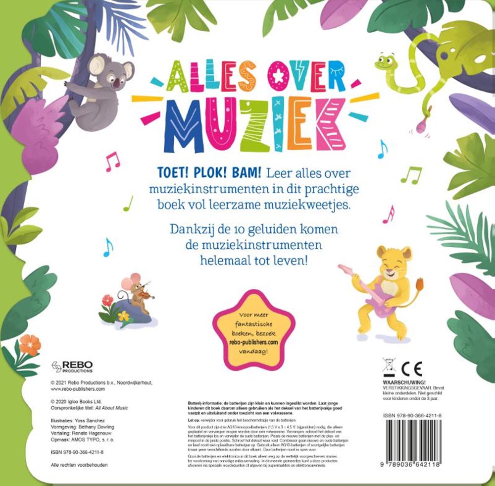 REBO Publishers Sound Book tout sur la musique