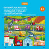 Rebo Publishers Book, Puzzle + 10 figures Véhicules