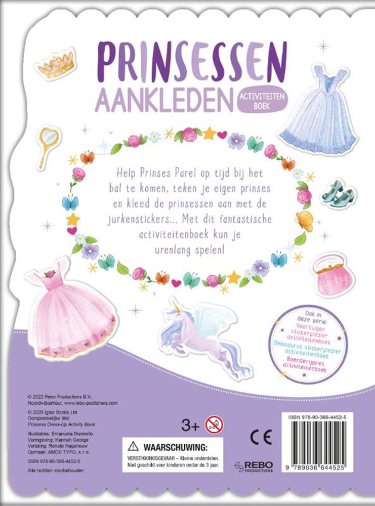 Rebo Publishers Princesses Sticker Pleasure StickerBoek