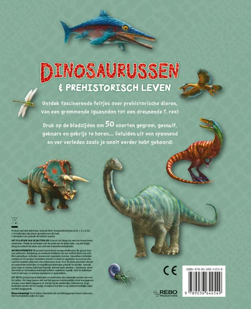 Rebo Publishers Sound Book Dinosaurus Prehistorie