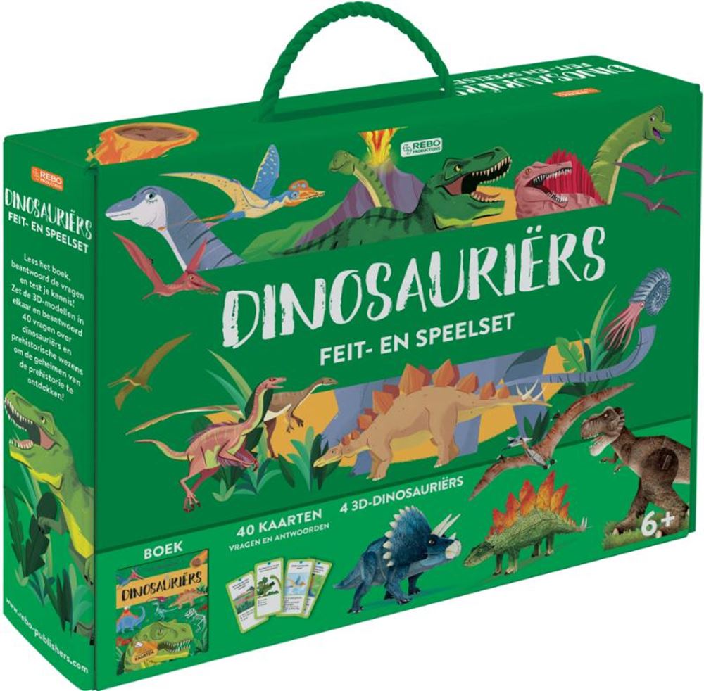 Rebo Publishers Dinosauriers Facts Play Set