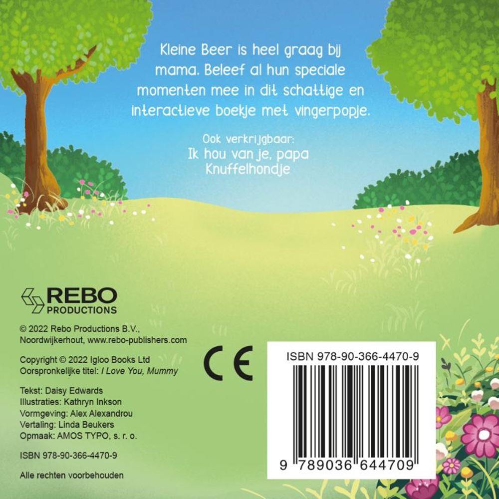 Rebo Publishers Je t'aime, Mama Fingerpbook