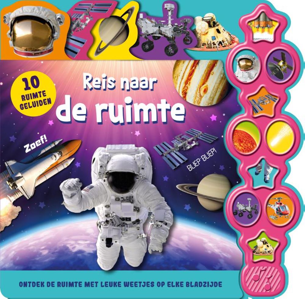 Voyage dans l'espace avec un livre sonore des éditeurs Rebo