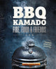 Kamado barbecue - feu, amis de la nourriture