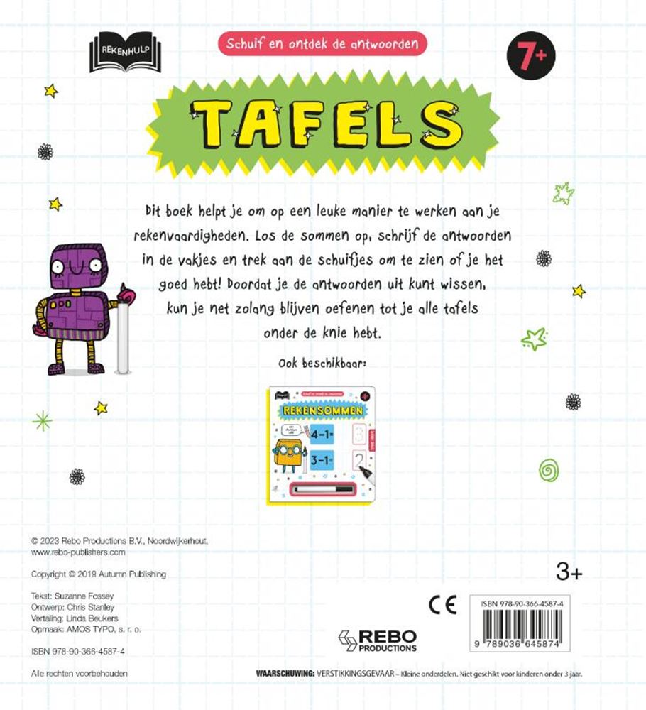 REBO Publishers Tables Calcul Aide