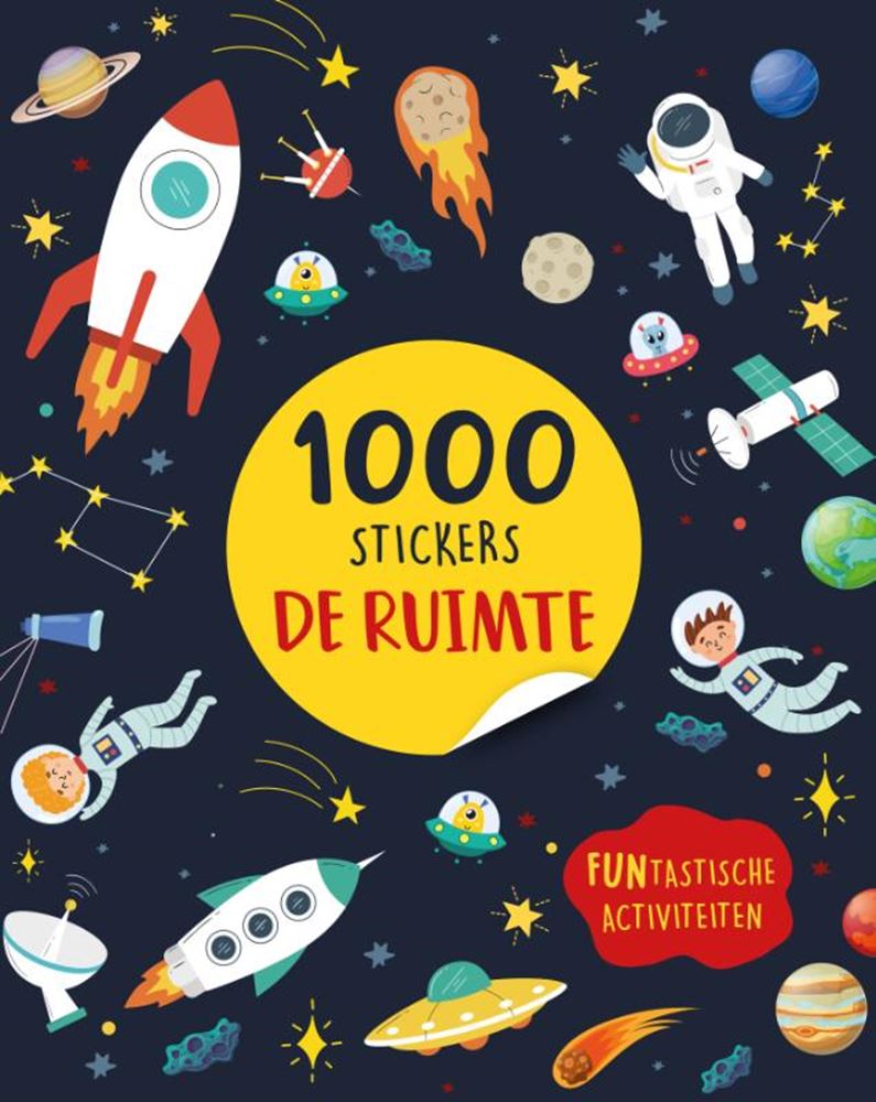 Livre d'autocollants : espace - 1000 autocollants 3+