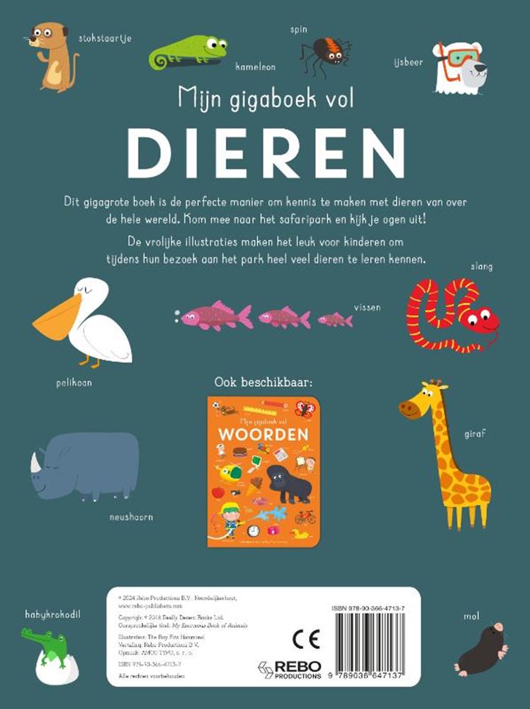 Rebo Publishers mon livre Giga plein d'animaux