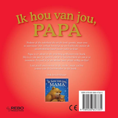Rebo Publishers Je t'aime, papa Carton Book
