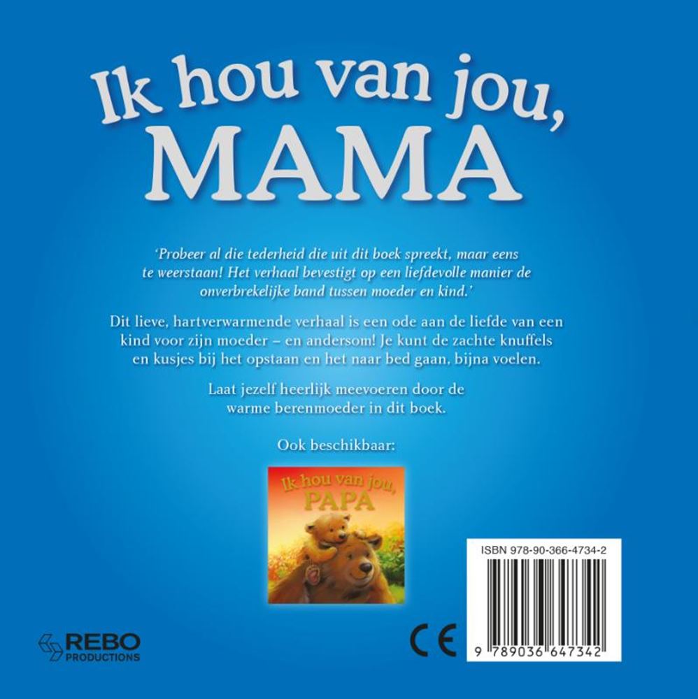 Rebo Publishers I Love You, Mama Cardboard Book