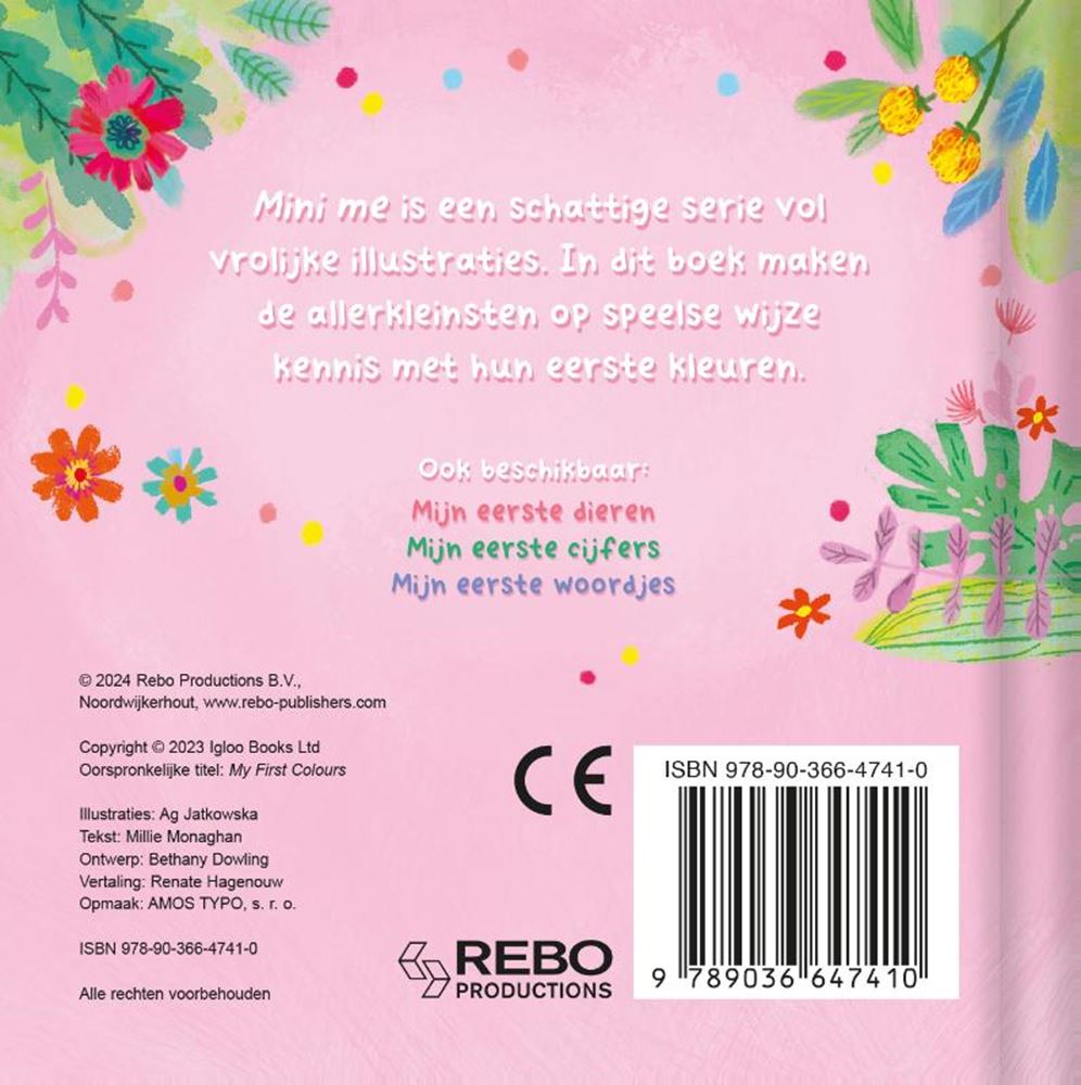 Livre mini moi mes premières couleurs