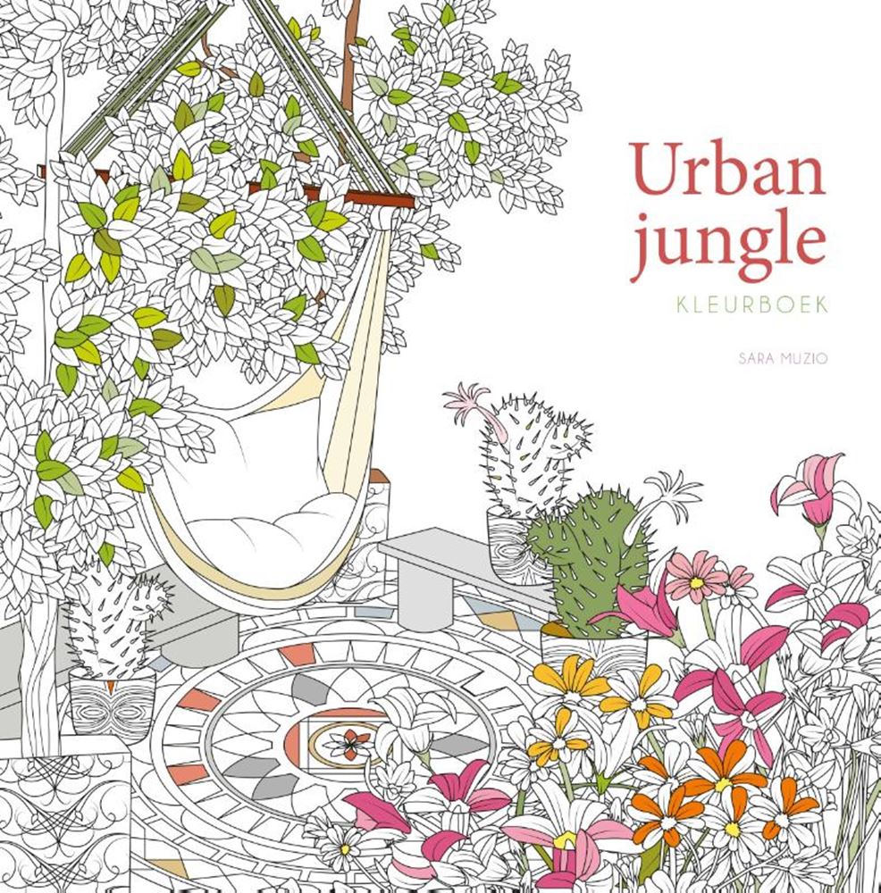 Livre de coloriage : jungle urbaine adulte