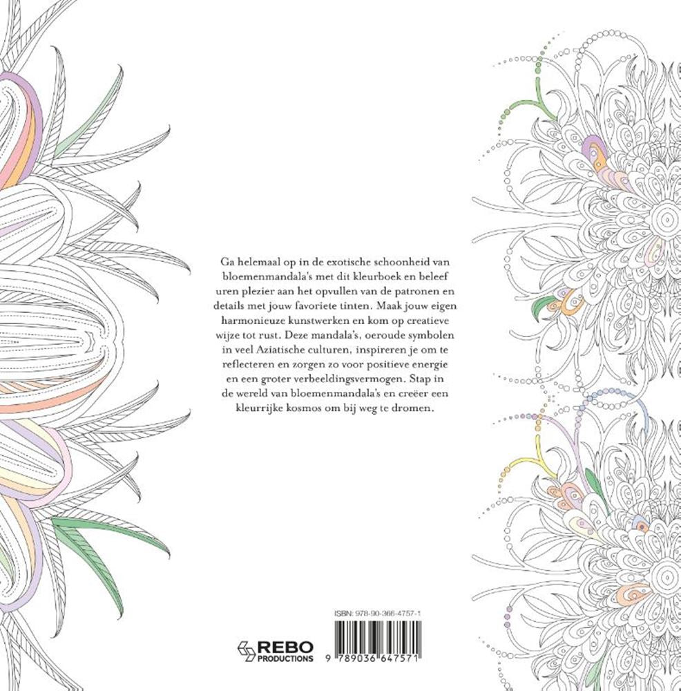 Livre de coloriage : mandalas floraux adulte