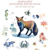 Livre de coloriage : aquarelle sauvage adulte