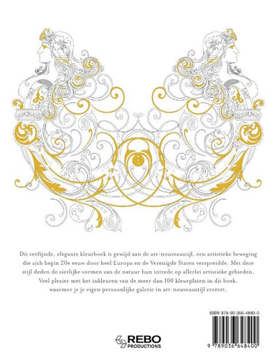 Rebo éditeurs art nouveau - livre de coloriage