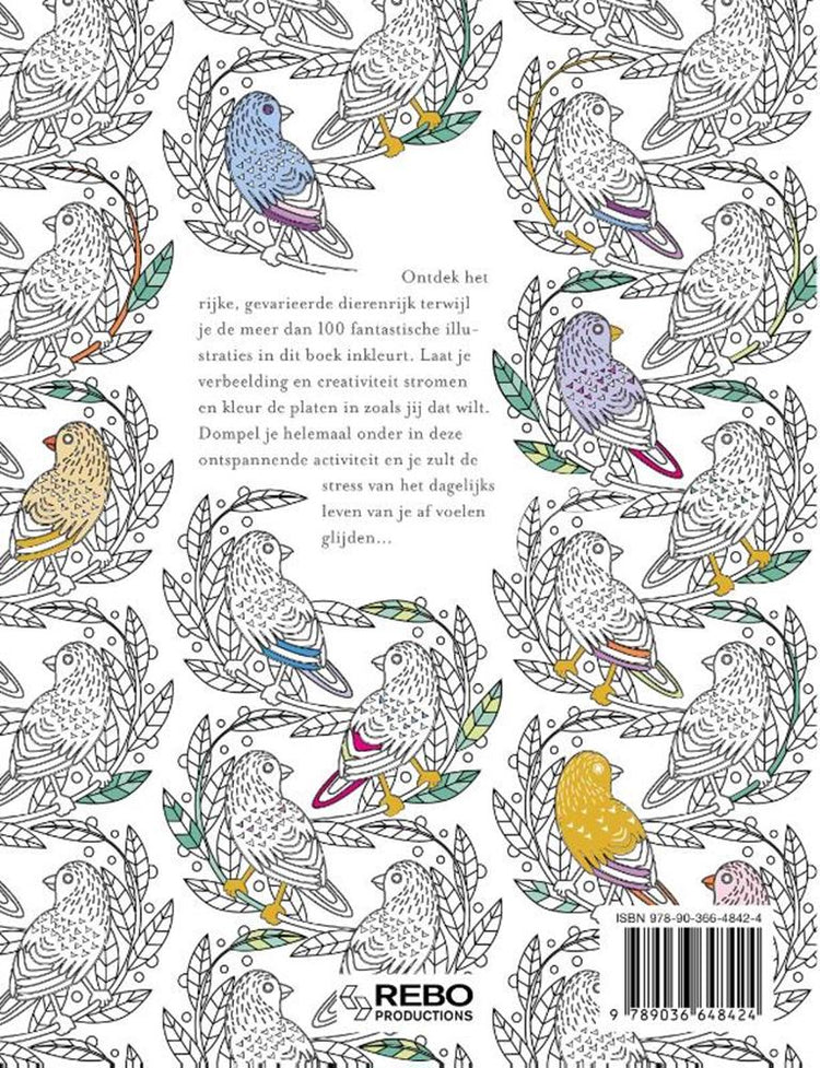Rebo éditeurs merveilles animales - livre de coloriage
