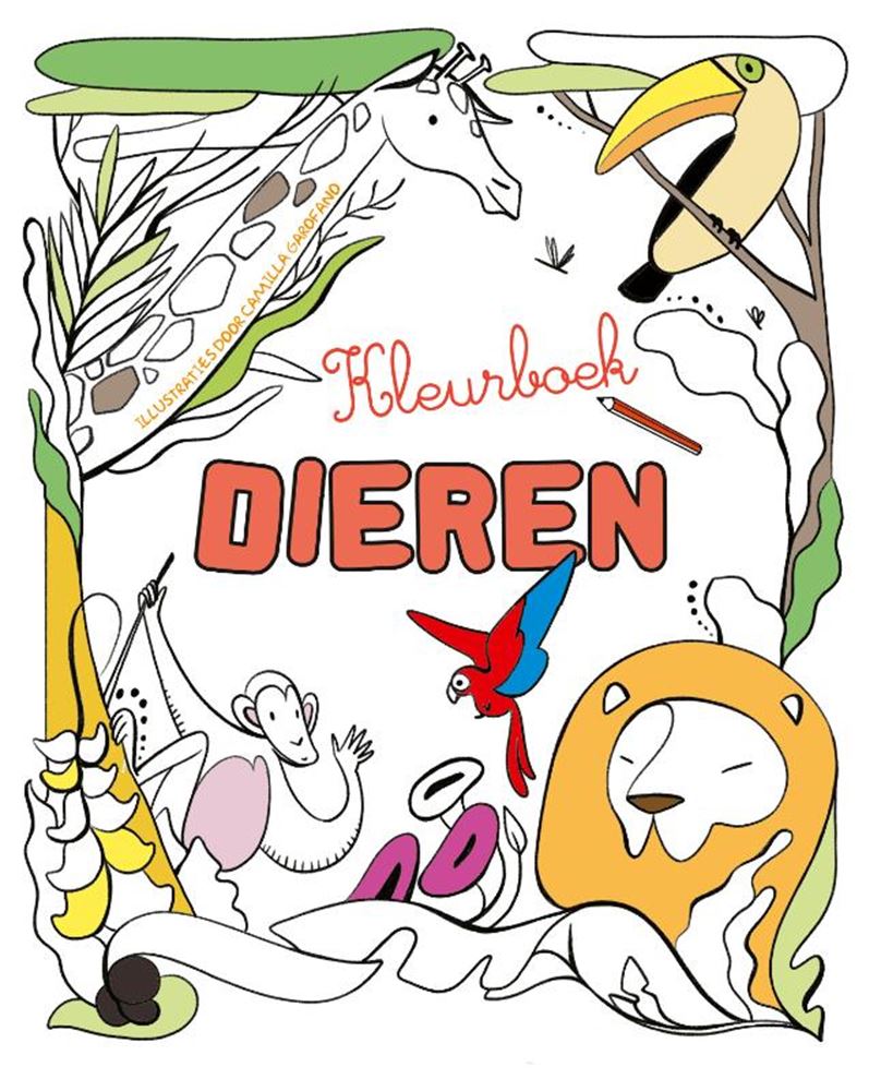 Livre de coloriage animaux sans marque sans marque - livre - éducatif avec illustrations d'animaux
