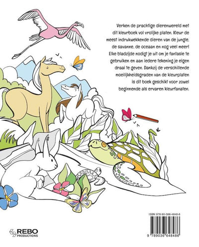 Livre de coloriage animaux sans marque sans marque - livre - éducatif avec illustrations d'animaux