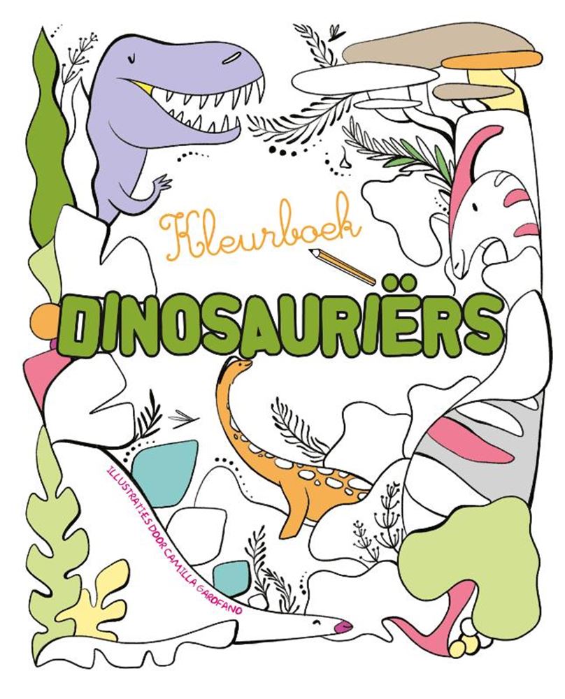 Livre de coloriage : dinosaures. 3+