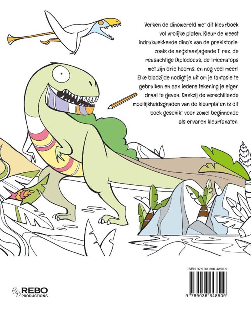 Livre de coloriage : dinosaures. 3+