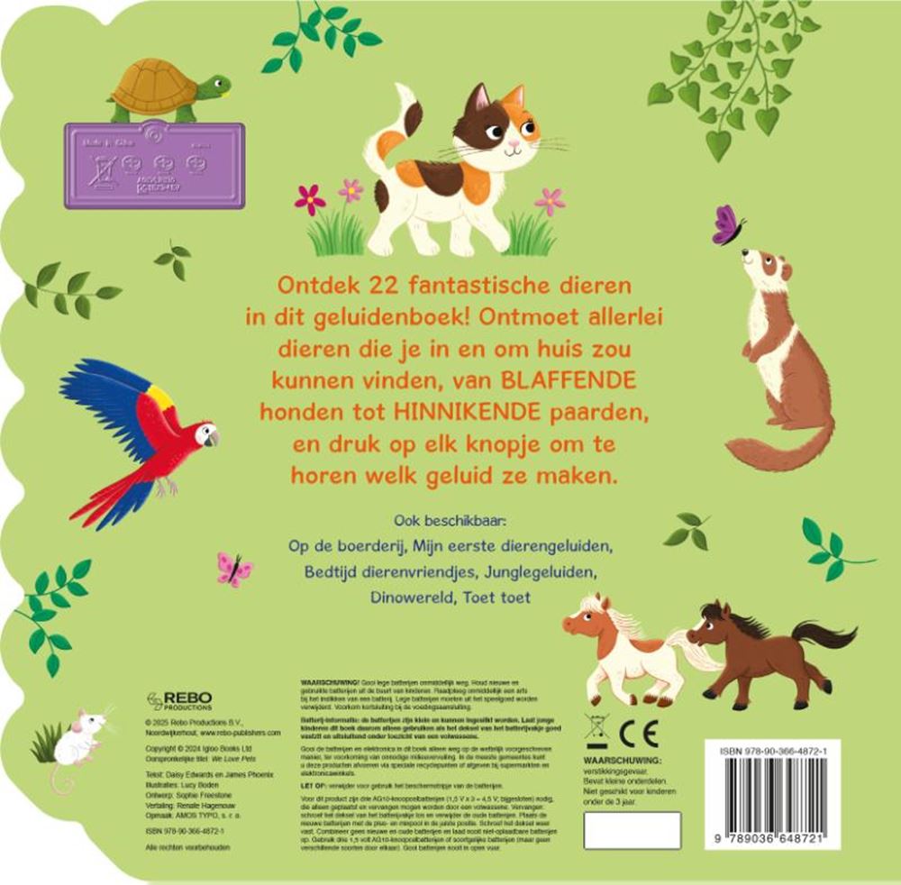 Happy Pets - Livre de 22 sons 4+