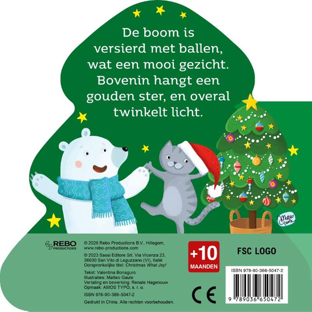 Joyeux Noël - livre de formes 0+