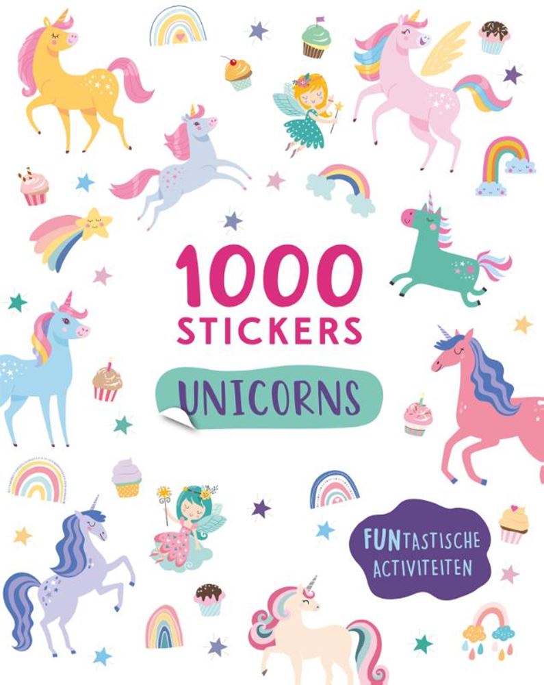 Rebo éditeurs livre d'activités licornes - 1000 autocollants